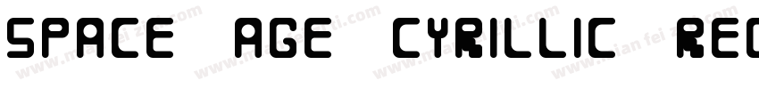 Space Age Cyrillic Regular字体转换